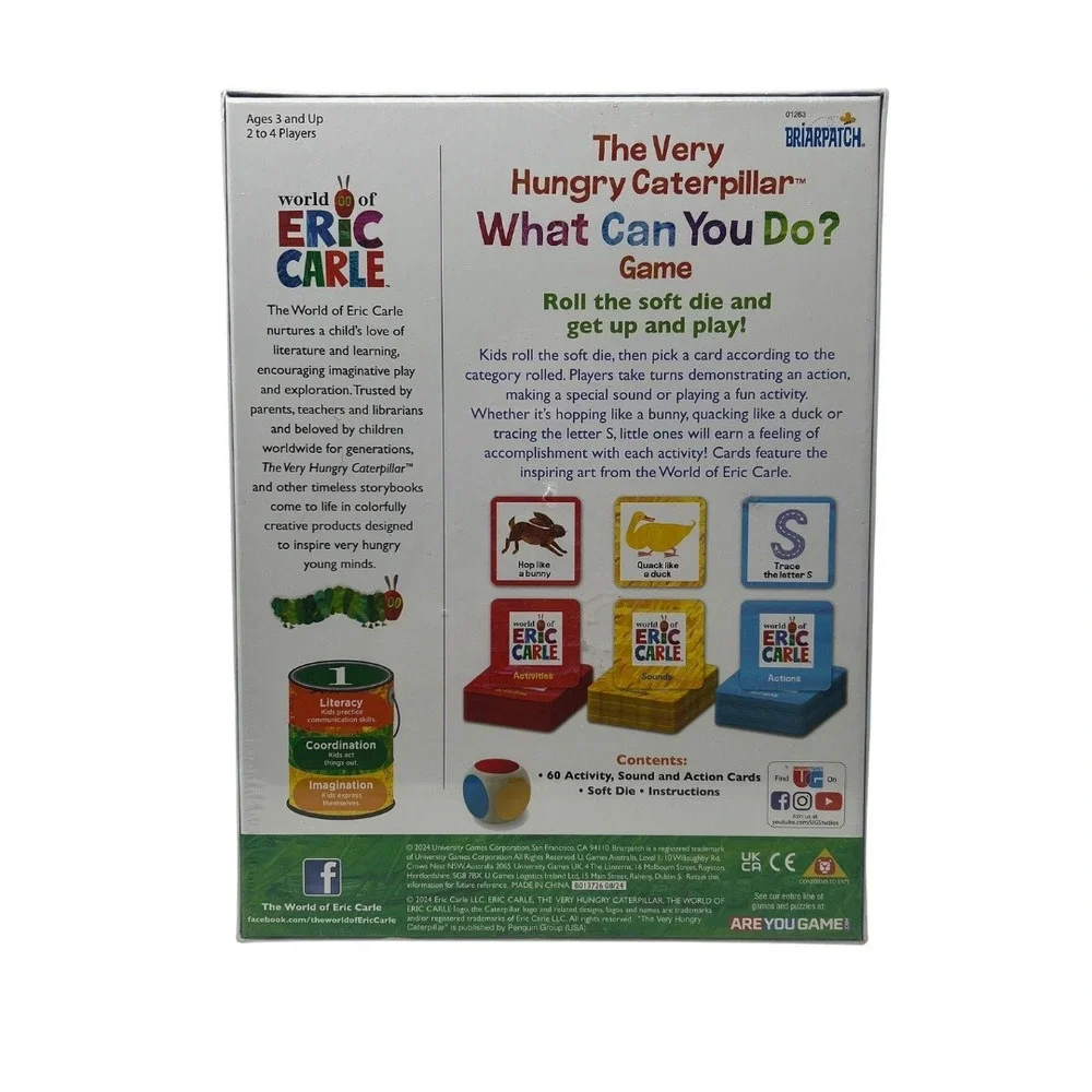 Very Hungry Caterpillar What Can You Do Game Preschool Kids Eric‎ Carle NEW
